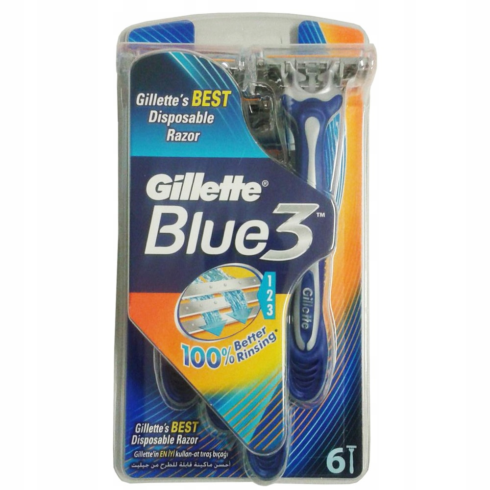 Gillette Maszynka Do Golenia Blue 3 6 Szt