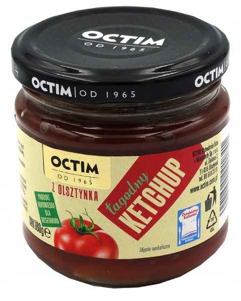 Ketchup łagodny 180g Octim