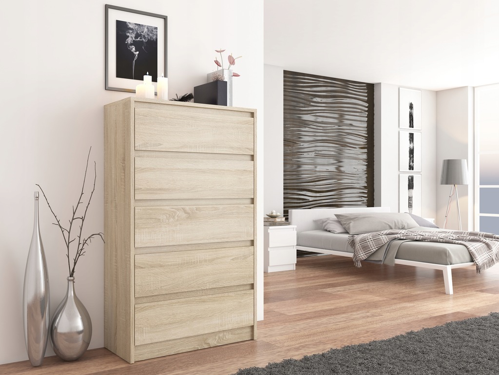 Купить Модный БОЛЬШОЙ КОМОД С 5 ЯЩИКАМИ Sonoma Jet J-5: отзывы, фото и ...