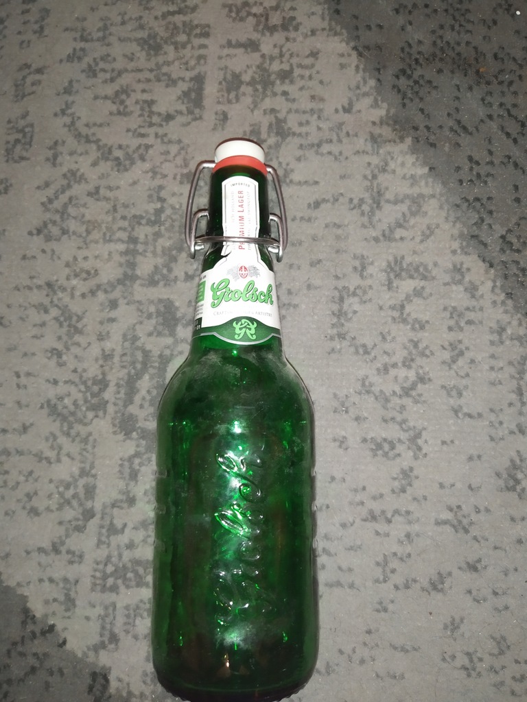 Butelka po piwie Grolsch 450 ml zielona zawias dru