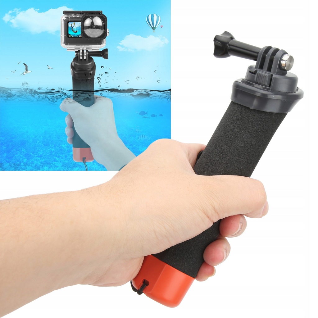 SELFIE STICK KIJEK UCHWYT WODOODPORNY DO GOPRO