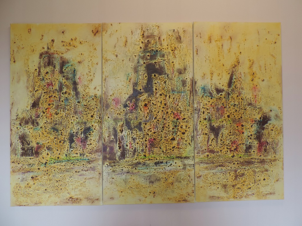 Tryptyk olejny - Miasto-Historia 150x100