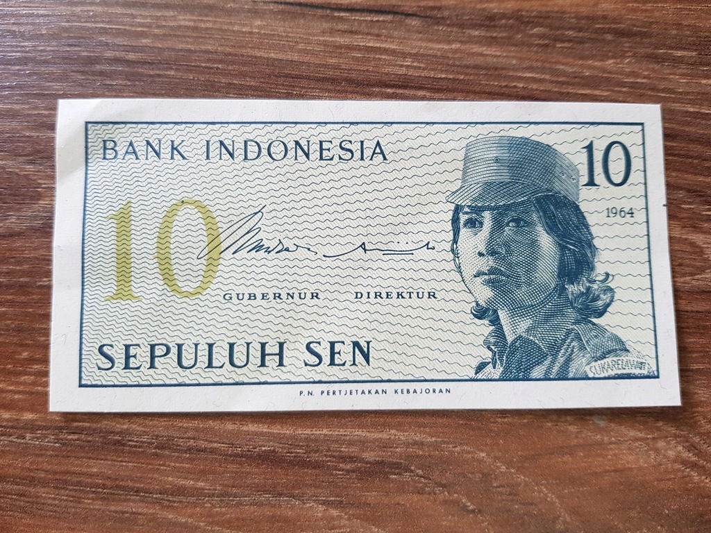 10 SEN Indonezja 1964r.