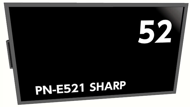 Monitor Sharp PN-E521 52 CALE HDMI licytacja BCM