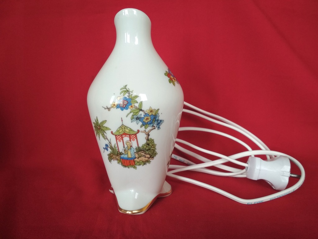 Porcelanowa lampka nocna motywy chińskie 20-6