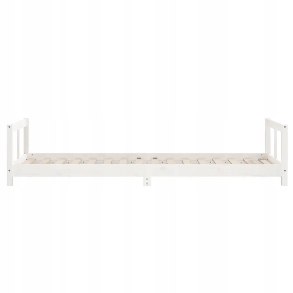 vidaXL Rama łóżka dla dzieci, biała, 90x200 cm, drewno sosnowe