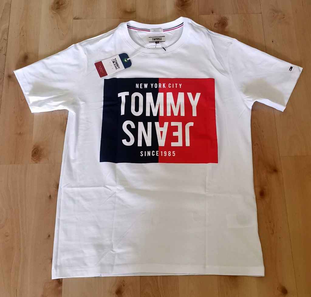 Tommy Hilfiger T-Shirt XL Koszulka męska biała