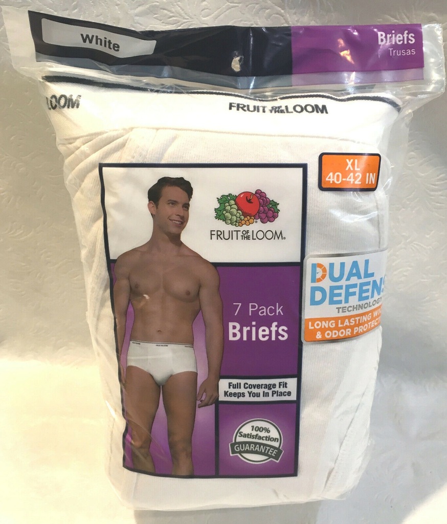 Fruit of The Loom 7 pair BRIEFS Dual Defense XL US