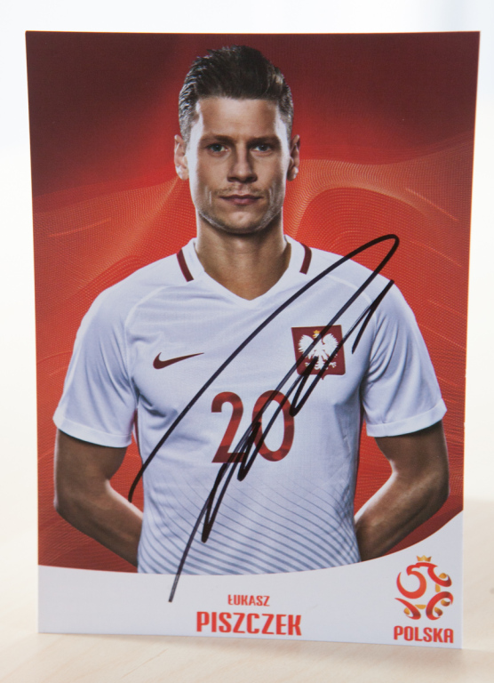 Łukasz Piszczek - karta z autografem