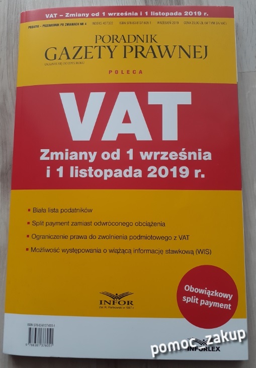 PGP VAT Zmiany od 1 września i 1 listopada 2019 r.