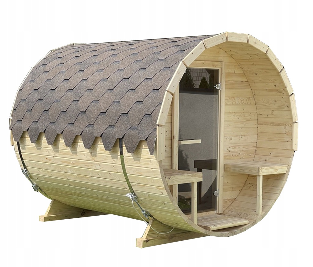 SAUNA OGRODOWA BECZKA 2,5 m Z PIECEM