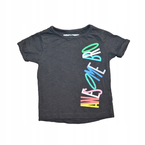 NEXT T-SHIRT BLUZKA AWESOME BRO 6-9m 74