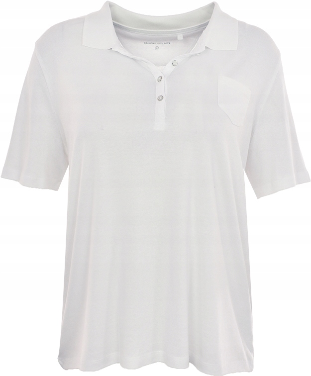 lAK0553 C&A biała koszulka polo 48