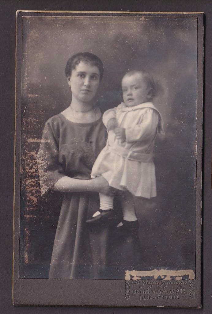 Fotografia Apollini Kutno filia Żychlin Kobieta z dzieckiem przed 1924