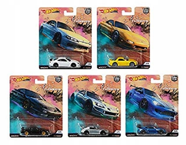 Hot Wheels 1:64 Zestaw Street Tuners - 5 szt. - 9605922751