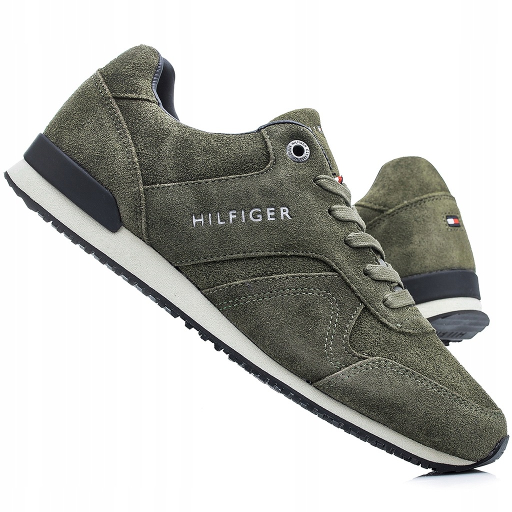 Buty Tommy Hilfiger Suede Textile 01731 Green