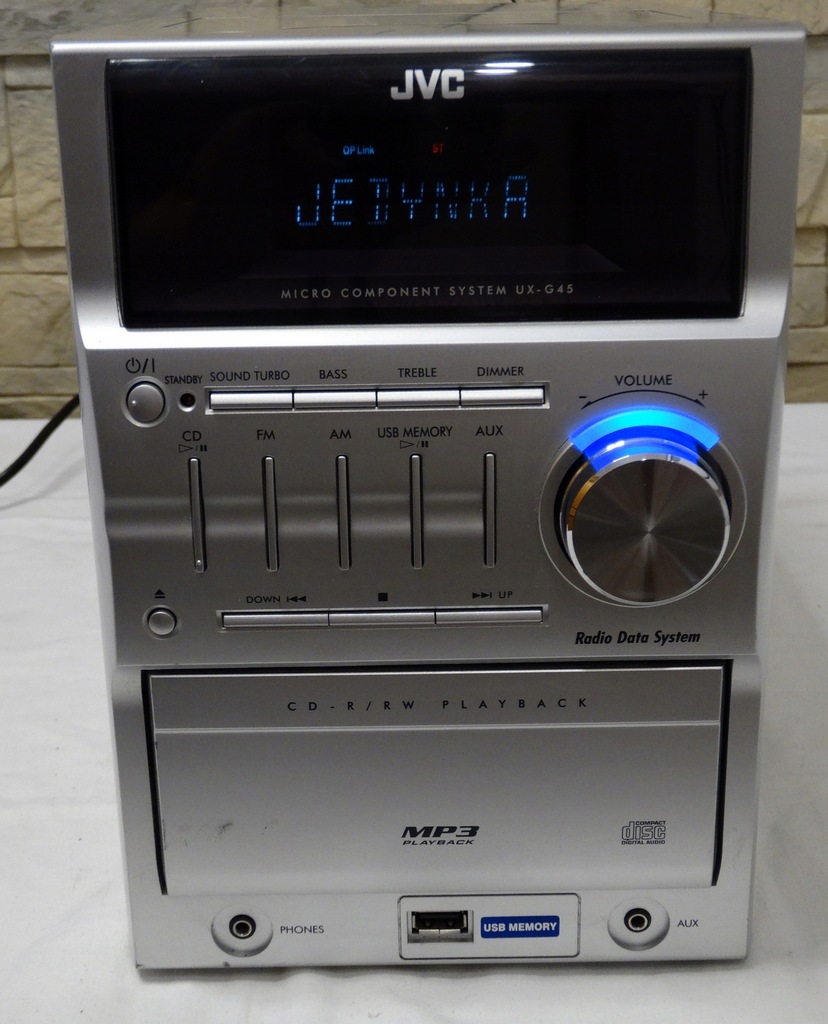 SPRAWNA WIEŻA JVC UX-G45 USB Mp3 RDS