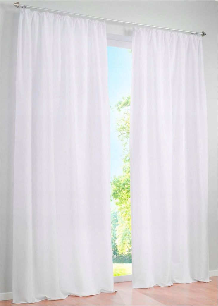 ZASŁONA 1SZT. BIAŁA 1A3A34 Bonprix 140/175