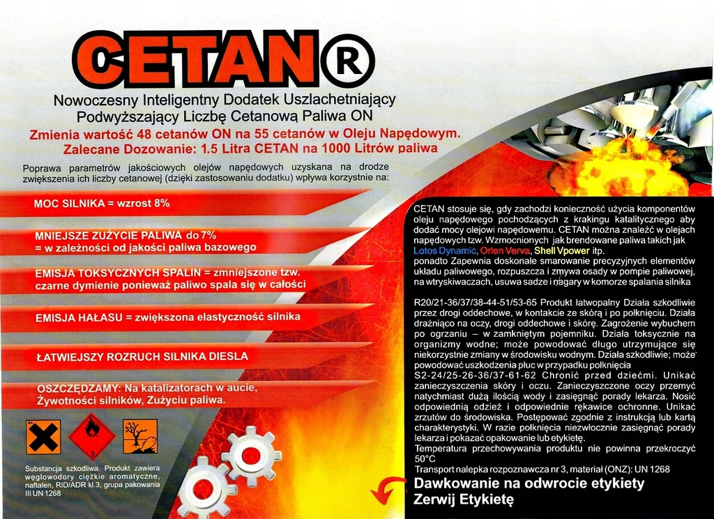 CETAN R - 0,5 Litrów Regeneracja - LOTOS Dynamic