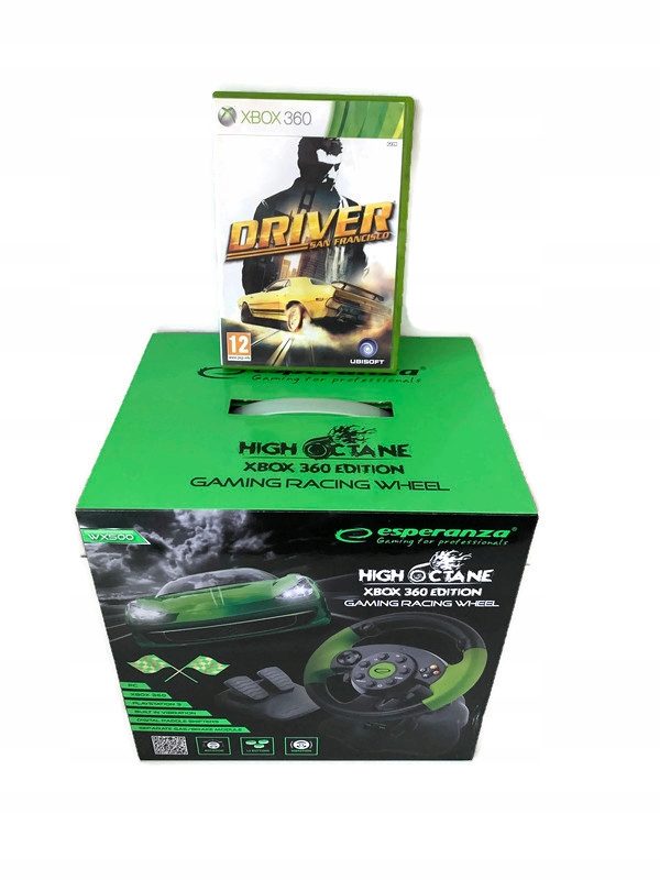 DRIVER SAN FRANCISCO + SUPER KIEROWNICA XBOX 360