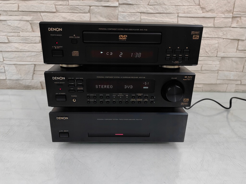 DENON AVR-F100 / POA-F100 / DVD-F100 - 13206340545