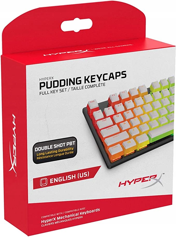 Klawisze HyperX Pudding Keycaps dwuwarstwowe