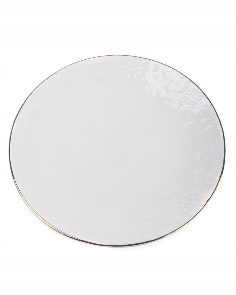 PEPCO Talerz ze świątecznym wzorem Biały