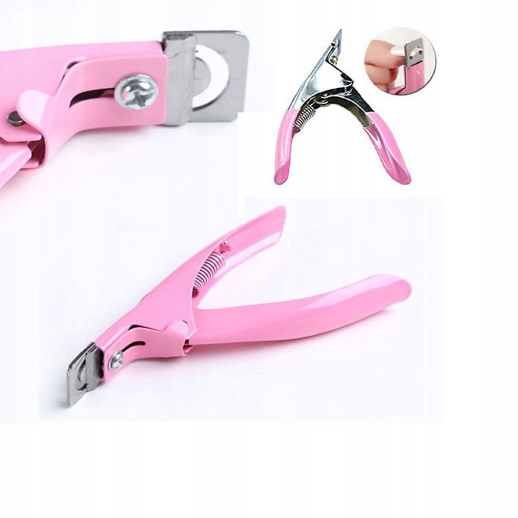 Pink Nail Art Edge Cutter UV Akrylowy obcinacz d