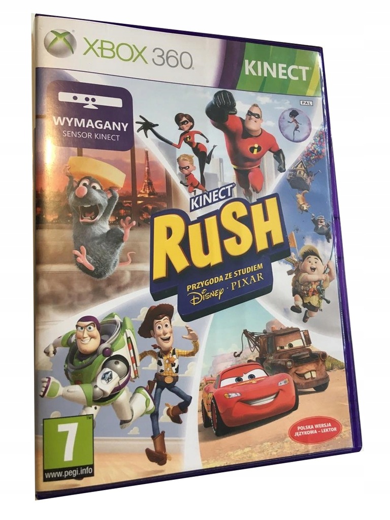 Купить KINECT Rush Disney Pixar Adventure X360 PL Озвучка: отзывы, фото ...
