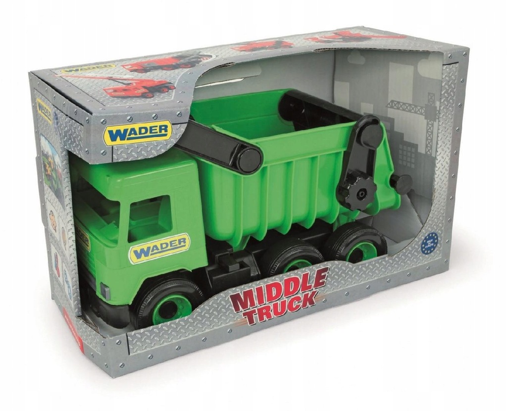 WADER Wywrotka zielona Middle Truck w kartonie