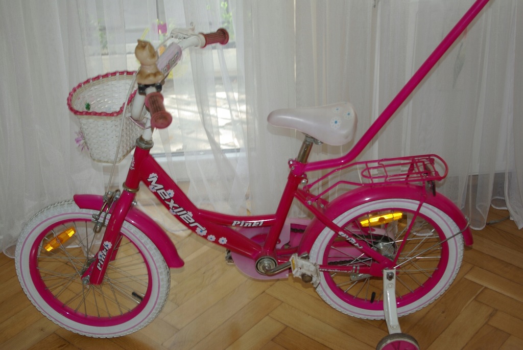 Tanio rower dla dziewczynki 16" Mexller Pink