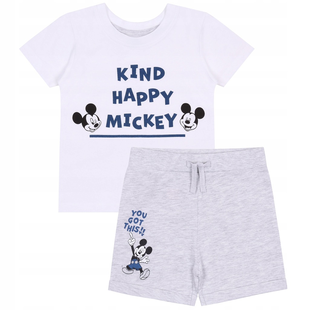 Letni, dresowy komplet niemowlęcy Myszka Mickey 74