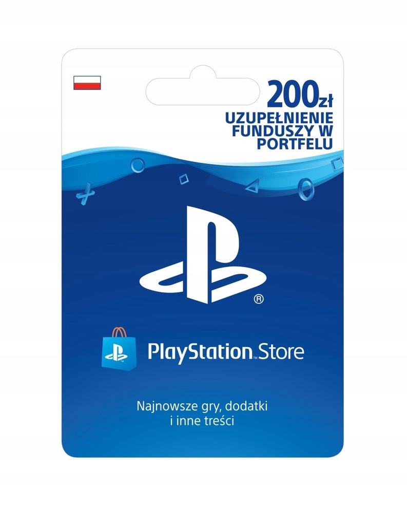 PLAYSTATION 200 ZŁ PSN Network STORE PS4 PS5 KOD