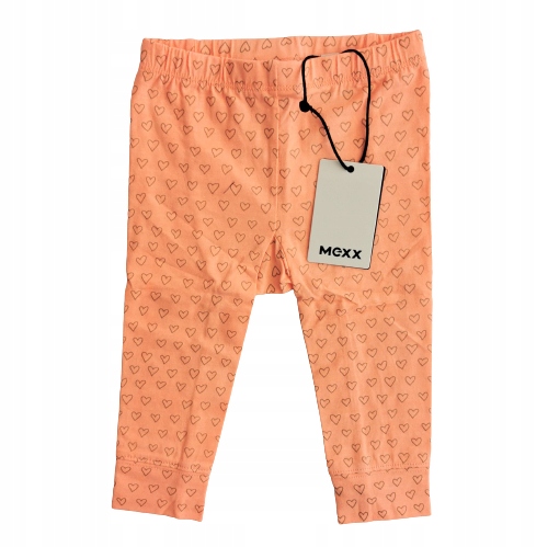 Śliczne legginsy neonowe serduszka MEXX 68