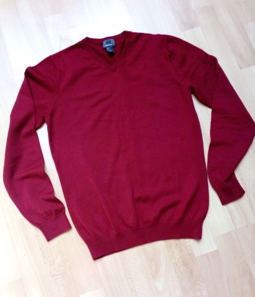 Sweter męski wełna 100% S H&M