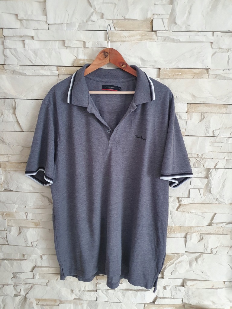 Pierre Cardin szare polo 3XL XXXL