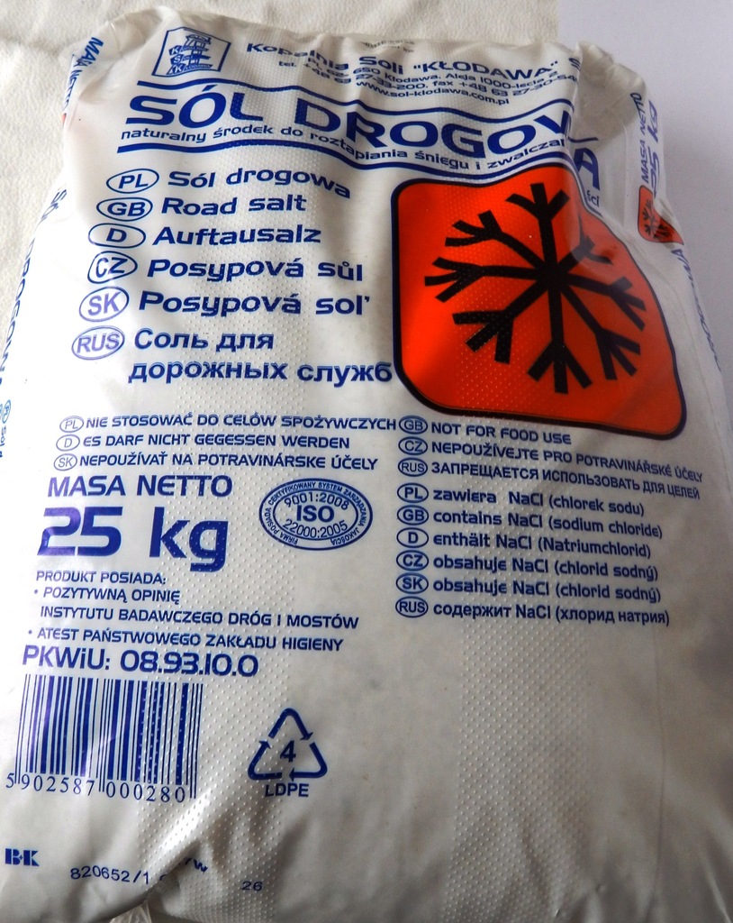 SÓL DROGOWA 25KG