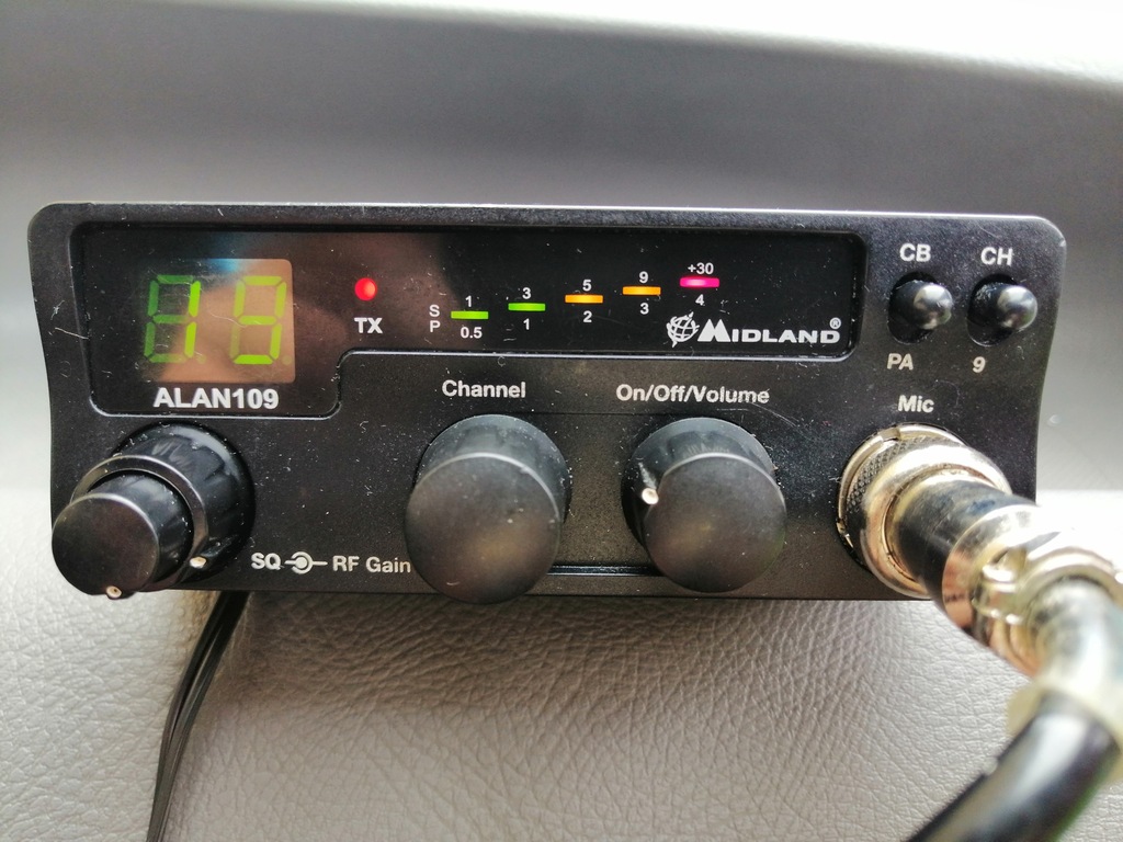 Cb radio Midland Alan 109 antena Sirio As100