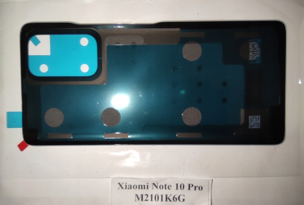 Oryginalna klapka pokrywa baterii Xiaomi Note 10 Pro Onyx Gray czarna tarni