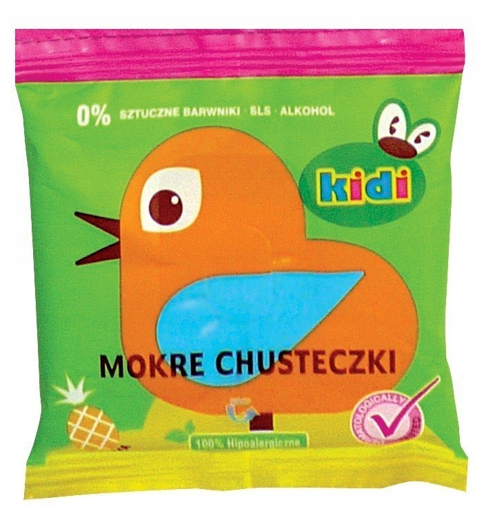 KIDI Mokre chusteczki 1op.10szt