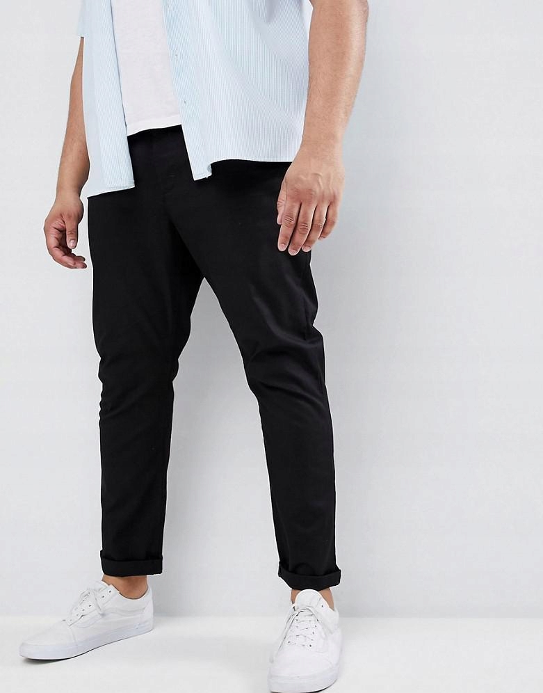 ASOS__XZX SPODNIE SKINNY CHINOS __W48/L32