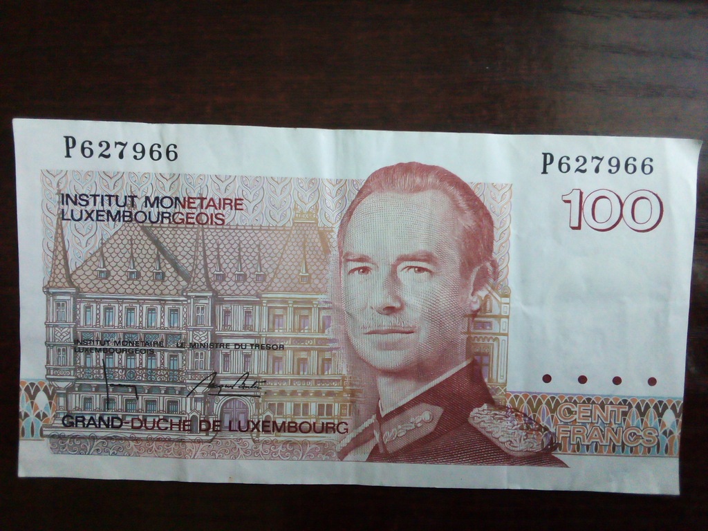 Banknot 100 franków Luxemburg