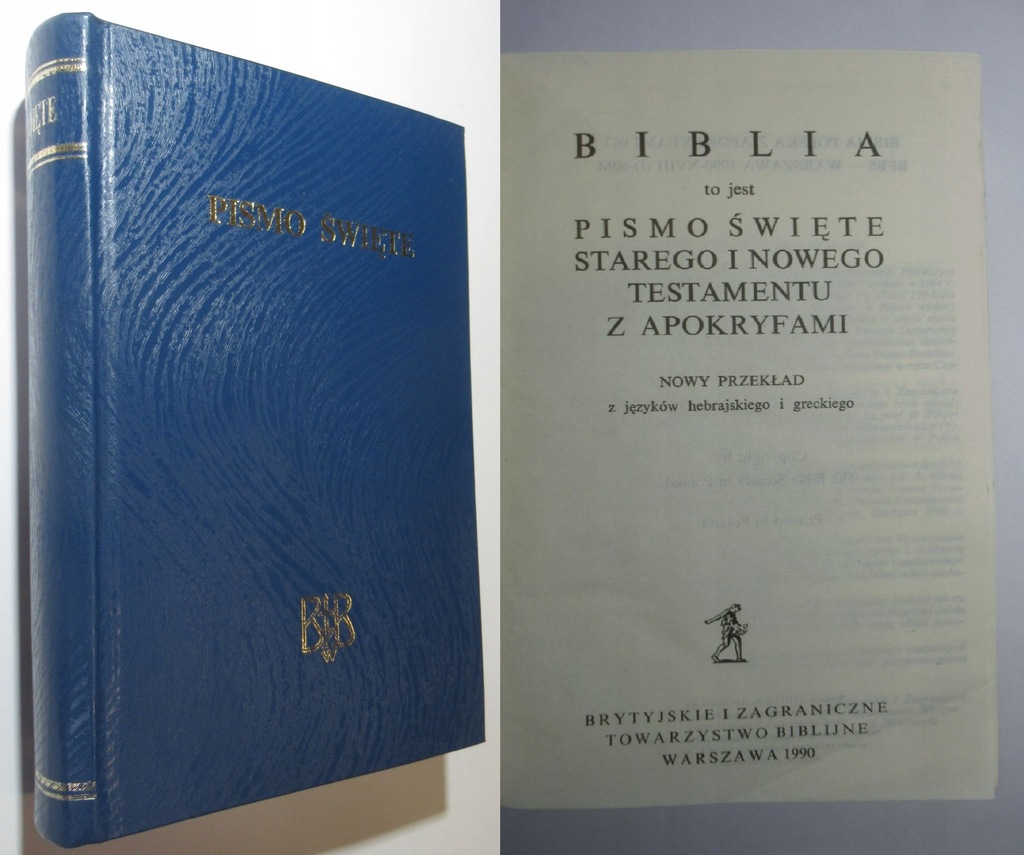 Pismo Święte BIBLIA WARSZAWSKA Z APOKRYFAMI, APOKRYFY