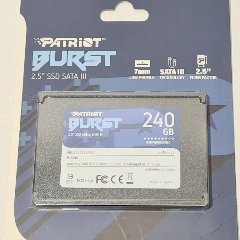 DYSK SSD PATRIOT BURST 240GB SATA III 2,5''