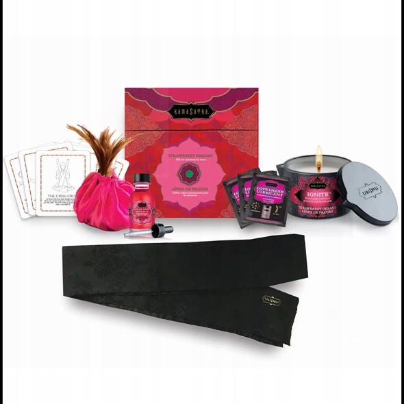 Zestaw akcesoriów - Kama Sutra Treasure Trove Gift Set Strawberry