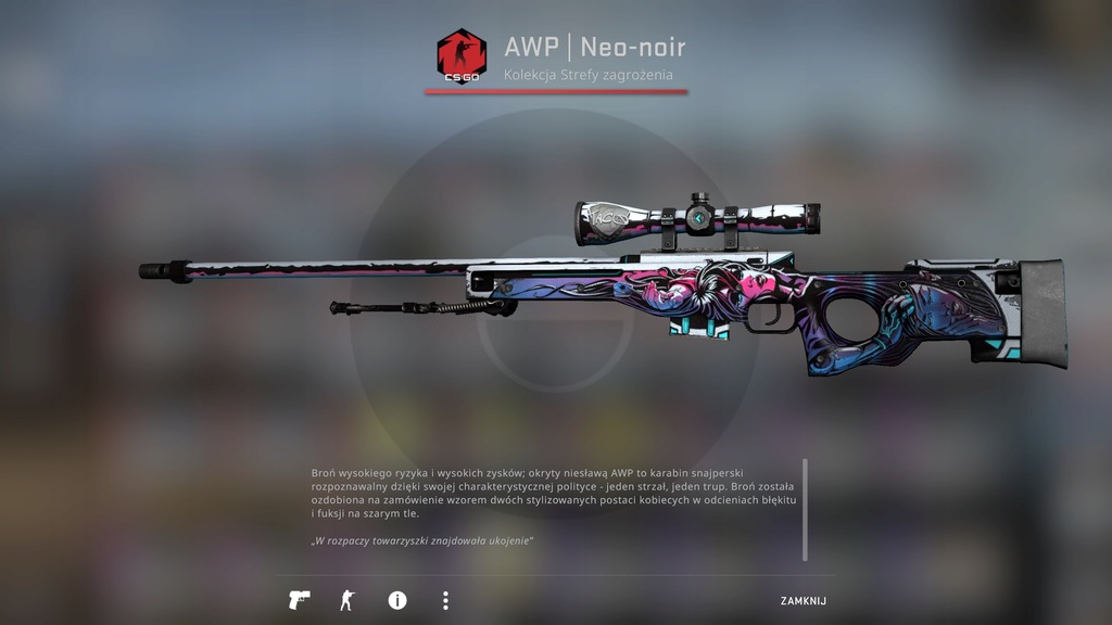 AWP Neo-noir FT CS:GO skin