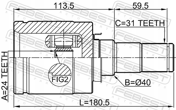 PRZEGUB WEW./P/MAZDA CX-5 2,0 11-17/L