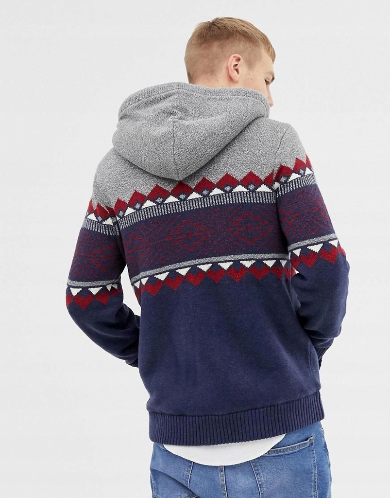 SDG102 HOLLISTER SWETER MĘSKI NA ZAMEK S