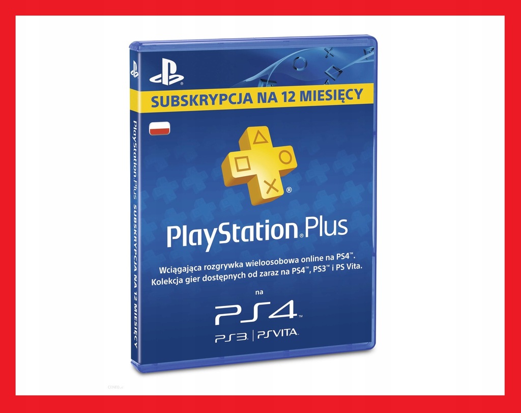 Sony Subskrypcja PlayStation Plus 12 m-ce PL kod
