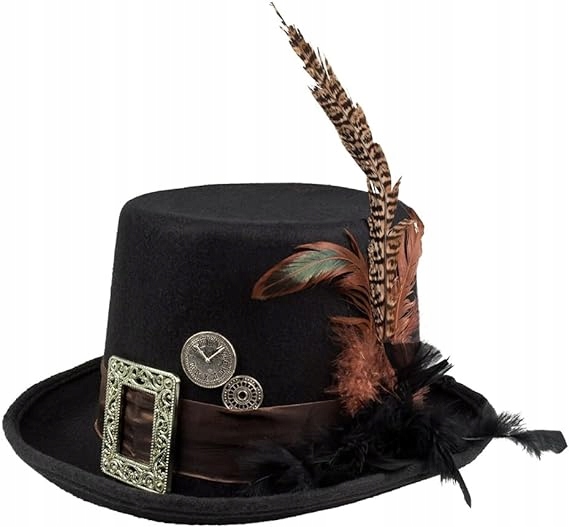 Boland kapelusz steampunk brązowy jednego rozmiaru
